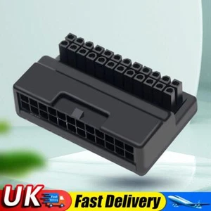 ATX 24 Pin To 90 Degree Power Turn Adapter 24Pin Power Supply Cable Connector UK - Afbeelding 1 van 11