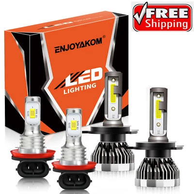 For Scion iA 2016 4PCS LED Headlight Bulb Fog Light High/Low Beam Super Bright - Image 1 of 4