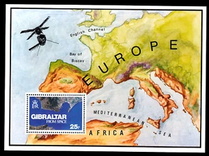 Gibraltar Bl. 5 **, Gibraltar aus dem Weltraum, postfrisch - Picture 1 of 1