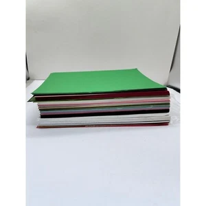 Colored Cardstock 8.5 x 11 Miscellaneous Colors Pinks, Blues, Cream, Purple + - Picture 1 of 16