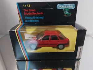 Schabak Ford Escort en rojo 1:43 en caja - Imagen 1 de 10