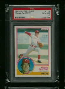Frank Pastore 1983 O-PEE-CHEE #119 PSA 10 GEM MINT! Reds! RARE ONLY ONE ON EBAY