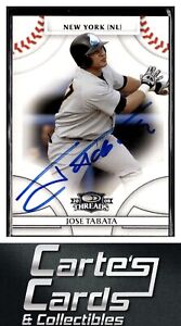 Jose Tabata 2008 Donruss Threads #81  New York Mets TTM/IP Signed Autographed