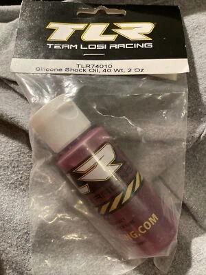 Losi Part TLR74010 Silicone Shock Oil 40WT 2OZ New in Package. (team Traxxas) - Image 1 of 2