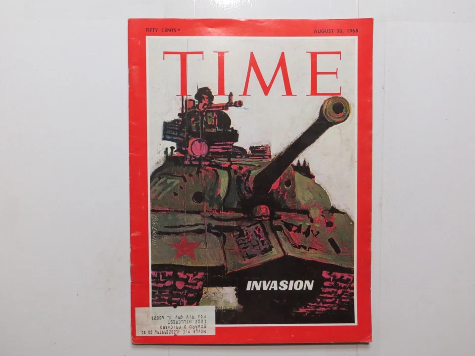 Time Magazine August 30 1968 Vol. 92 No. 9 The Russian Invasion SIx2 - Image 1 of 1