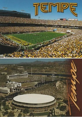 (2) Arizona State University Sun Devils Football Stadium Postcards - BIG12 - Image 1 of 2