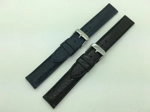 18mm 20mm 22mm MS2016 Hadley Roma Genuine Shark Skin Leather Watch Band - Picture 1 of 10