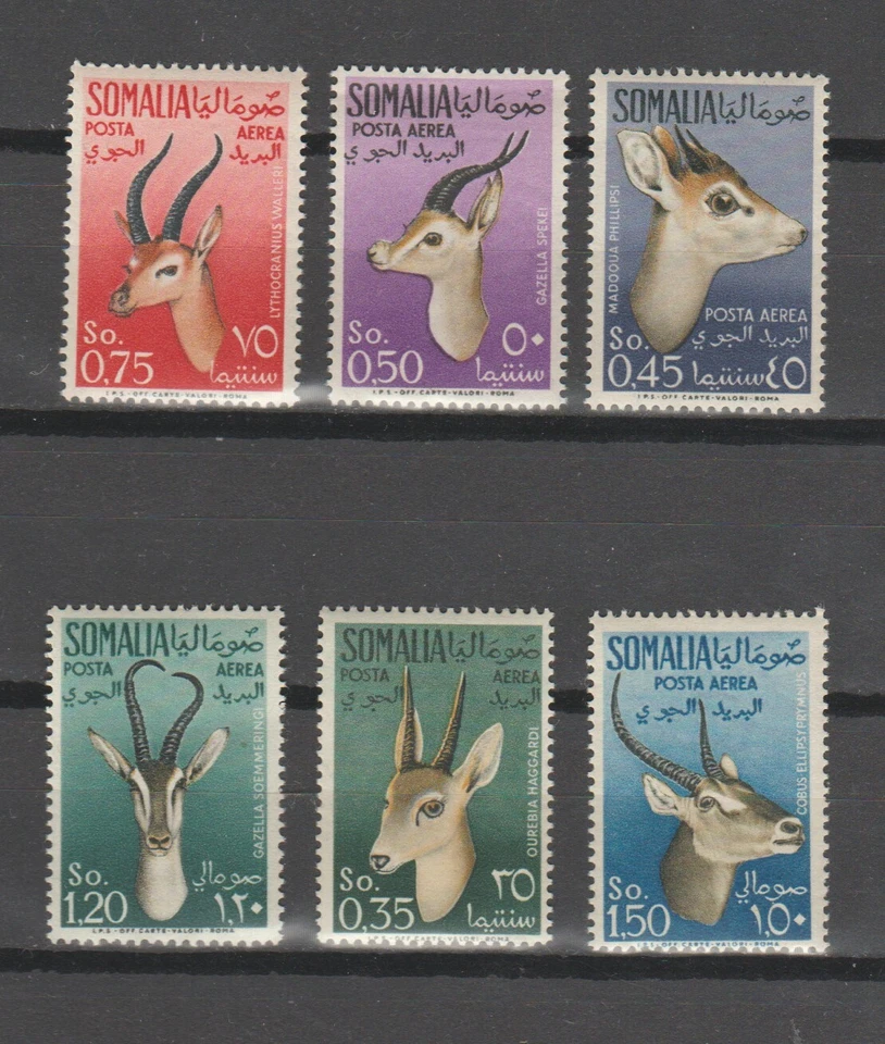 s38603 SOMALIA 1955 MNH** Animali Posta Aerea 6v Foto 1 de 1