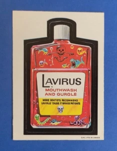 1973 WACKY PACKAGES SERIES 1 O PEE CHEE TAN BACK LAVIRUS MOUTHWASH @@ RARE @@ - Picture 1 of 2