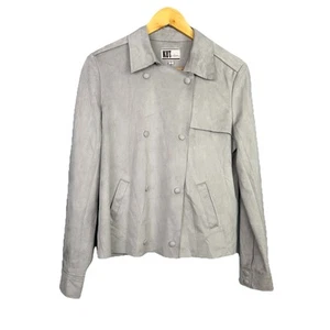 Kut from Kloth womens Slinky Faux Suede Double Breasted Lite Jacket Size S NWT - Picture 1 of 11