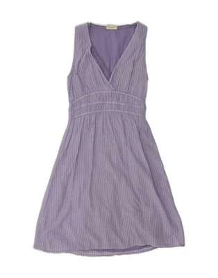 Vestido CONVERSE para mujer sin mangas línea A UK 6 XS púrpura a rayas algodón AI09 Foto 1 de 3