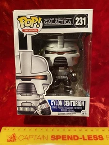 BATTLESTAR GALACTICA TV SERIES CYLON VINYL FIGURE FUNKO POP 231 IN BOX HTF RARE! - Picture 1 of 7