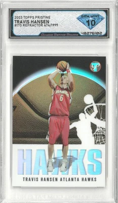 2003 Topps Pristine TRAVIS HANSEN #173 Refractor /1999 💎 DSG 10 Gem Mint - Image 1 of 2