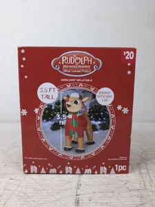 Gemmy Rudolph das Rentier mit der roten Nase 3,5' aufblasbar in OVP - 2017 - Bild 1 von 5