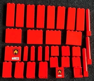 Lego Wandpaneele Konvolut rote Steine Säule Stützstücke 3245 4215 2454 43888 - Bild 1 von 4