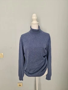 Jersey de mujer AXIOME 100 % cachemir cachemir azul talla L - Imagen 1 de 7