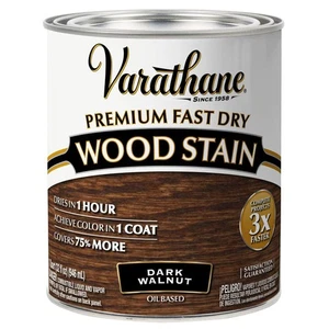 Varathane Premium Fast Dry Wood Stain Dark Walnut Quart One Coat Coverage - Picture 1 of 4