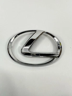 Lexus L Chrome Emblem Oval OEM Original Badge Genuine ABS 8346 Used - Image 1 of 4