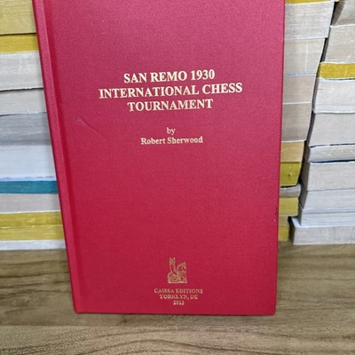 San Remo 1930 International Chess Tournament Caissa Editions Vintage Hardcover - Image 1 of 4