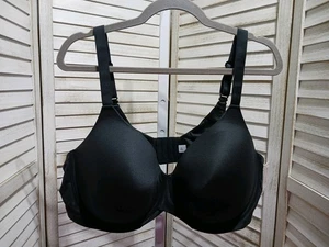 Auden Damen BH 46DD schwarz leicht gefüttert vollflächig Tshirt verstellbare Träger - Bild 1 von 11