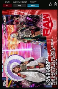WWE Topps Slam Digital Kabuki Warriors 2020 Recap 609 cc  - Picture 1 of 1