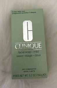 Clinique Facial Soap Mild Formula 5.2 oz Full Size Bar Dry Combination - Picture 1 of 5