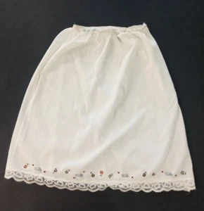 DE COLECCIÓN AÑOS 60 LENCERÍA PINEHURST BEIGE CON DOBLADILLO DE ENCAJE MEDIO SLIP EE. UU. TALLA S DOBLADILLO FLORAL - Imagen 1 de 6