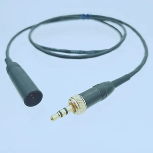 Cable adaptador auriculares SHURE o micrófono de solapa para bloqueo SENNHEISER TA4M A 3,5 mm - Imagen 1 de 4