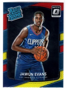 2017 Donruss Optic Jawun Evans Rookie Red Yellow #162 Clippers