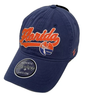 Zephyr NCAA Florida Gators "Script" Curved Bill ADJ Unstructured Hat BRAND NWT - Image 1 of 4