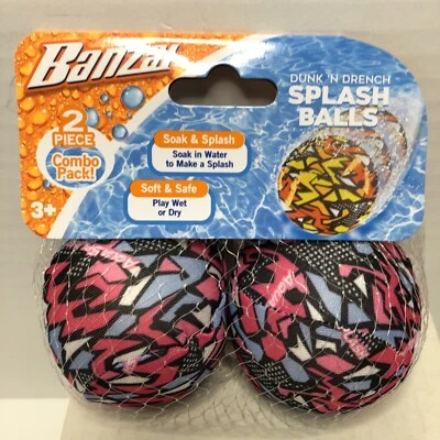 Splash Balls 2-Pack Red Ages 3+ by Banzai - Image 1 of 4