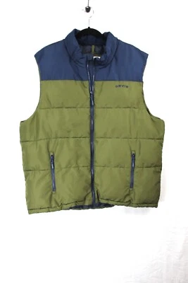 Orvis Men's Green Blue Puffer Sleeveless Vest Jacket Outdoor Fishing Size XL - Image 1 of 4