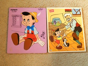 Pinocchio 190-7 Wooden Puzzle 8 pieces & It’s a Happy Day 289-03 8 pieces Set Vi - Picture 1 of 4