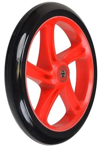 Replacement Wheel for the Razor A5 Lux Scooter 200 mm Black Wheel w/ RED Hub - Picture 1 of 1