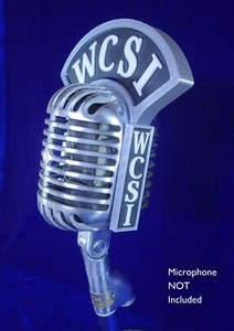 Custom Call Letters 4-sided flag for Shure 55 556 Fatboy vintage Microphone - Picture 1 of 8