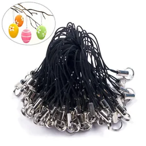1-50X Charm Cords Lanyard Phone Ring Strap Wire Cord Key Ring Toys Pendant Clips