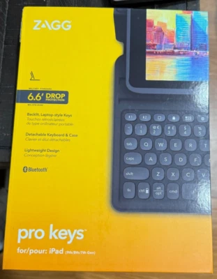 Funda ZAGG Pro Keys para Apple iPad 10.2" (7ª/8ª/9ª Generación) - Negra - NUEVA Foto 1 de 2
