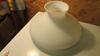 Old Frosted White Glass Tam-O-Shanter Oil Lamp Shade