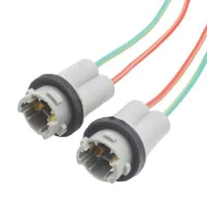 2x 501 W5W T10 BULB HOLDER SOCKET PRE WIRED LED HALOGEN LAMP RUBBER SEAL PLASTIC - Picture 1 of 8