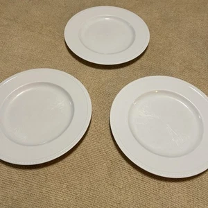 3 PLATOS DE CENA DE PORCELANA CRATE &BARREL STACCATO 11" KATHLEEN WILLS JAPÓN - Imagen 1 de 6