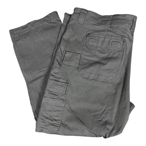 Duluth Trading Pants Mens 44x30 Gray Pockets Canvas Flex Fire Hose Workwear - Picture 1 of 13