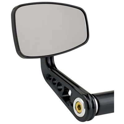 Espejo de extremo de barra estilo café negro mate Joker Machine con vástago curvo - 09-314-AB Foto 1 de 4