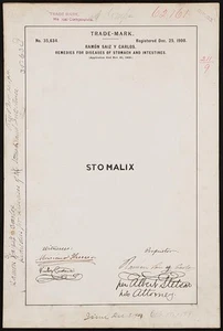 Ram�n Saiz y Carlos Stomalix brand Remedies Diseases Stomach Intestines - Picture 1 of 1
