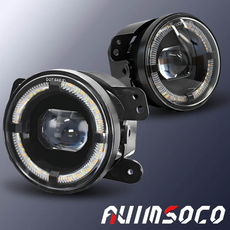For 2012-2018 Fiat 500 Pair Front Fog Light Clear Driving Lamps Left Right Side - Image 1 of 4