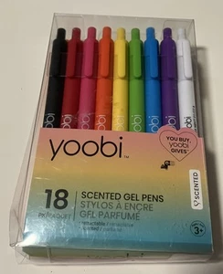 Yoobi einziehbares Gelstift-Set, 18 helle Farben, feine 1,00 mm Spitze LESEN - Bild 1 von 3