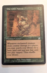 Magic Mtg Scourge One with Nature lightly played - Picture 1 of 1