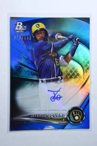 2022 Topps Bowman Platinum Jeferson Quero Auto Blue /150 *Check Condition In Pic - Picture 1 of 4