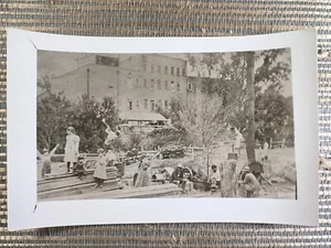 RPPC Saw Mill People Kids 1890 Brownville Nebraska Real Photo Postcard - Picture 1 of 2
