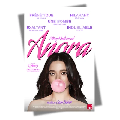 Anora Movie Poster From Sean Baker Mikey Madison Paul Weissman  T348 - Image 1 of 4