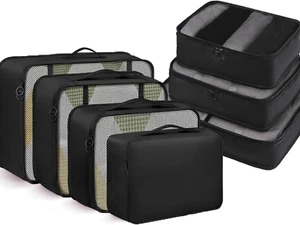 Packing Cubes, 7 Set Travel Packing Bags, Suitcase Organisers for Clothes, Trave - Picture 1 of 7